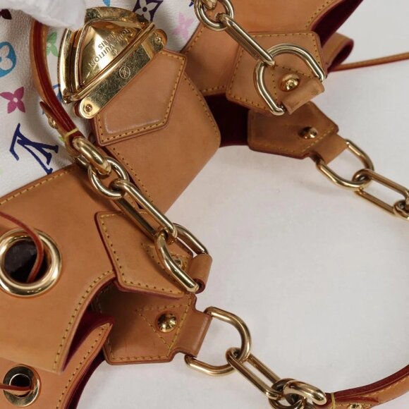 LOUIS VUITTON Monogram Multicolor Ursula Tote Bag White M40123 LV Auth BA2955 - Picture 8 of 15